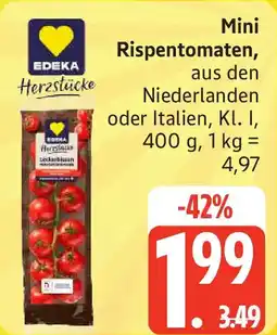 Edeka EDEKA Herzstücke Mini Rispentomaten Angebot