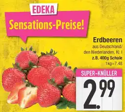 E-Center EDEKA Erdbeeren Angebot