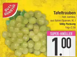 E-Center GUT& GÜNSTIG Tafeltrauben Angebot