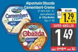 E-Center Alpenhain Obazda oder Camembert-Creme Angebot
