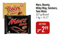 Galeria Markthalle Mars, Bounty, Milky Way, Snickers, Twix Minis Angebot