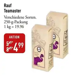 Galeria Markthalle Rauf Teamaster Angebot