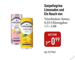 Galeria Markthalle Sanpellegrino Limonaden und Ein Hauch von Angebot