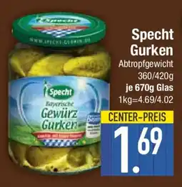 E-Center Specht Bayerische Gewürz Gurken Angebot