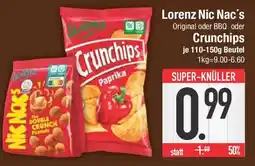 E-Center Lorenz Nic Nac's Original oder BBQ oder Crunchips Angebot