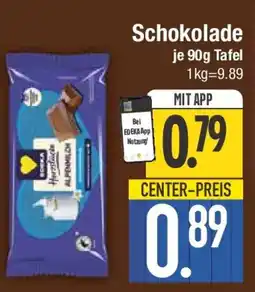 E-Center Schokolade Angebot