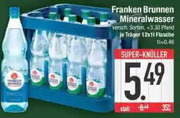 E-Center Franken Brunnen Mineralwasser Angebot