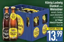 E-Center König Ludwig Dunkel oder Weissbier Angebot