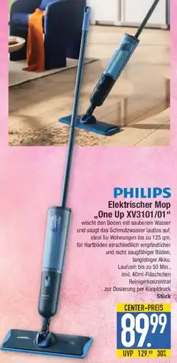 E-Center PHILIPS Elektrischer Mop „One Up XV3101/01“ Angebot