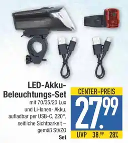 E-Center LED-Akku-Beleuchtungs-Set Angebot
