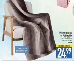 E-Center Wohndecke in Felloptik Angebot