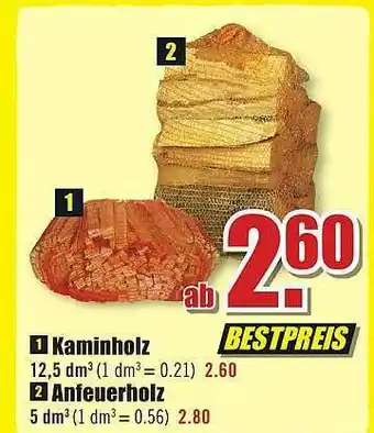 B1 Discount Baumarkt Kaminholz Anfeuerholz Angebot