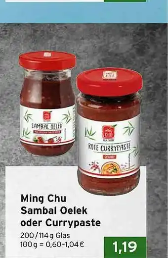 CAP Markt Ming Chu Sambal Oelek Oder Currypaste Angebot