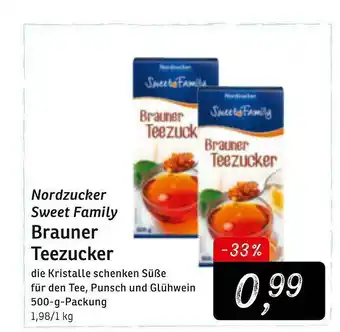 KONSUM Nordzucker Sweet Family Brauner Teezucker Angebot