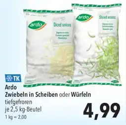 CITTI Markt Ardo Zwiebeln in Scheiben oder Würfeln Angebot