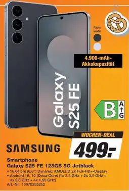 Expert Technomarkt SAMSUNG Galaxy S25 FE 128GB 5G Jetblack Angebot