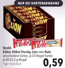 CITTI Markt Nestlé Kitkat, Kitkat Chunky, Lion oder Nuts Angebot