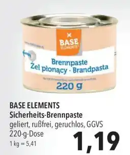 CITTI Markt BASE ELEMENTS Sicherheits-Brennpaste Angebot