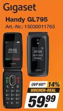 Expert Technomarkt Gigaset Handy GL795 Angebot