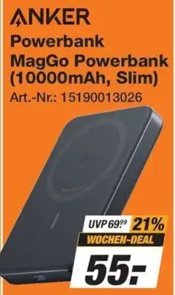 Expert Technomarkt ANKER Powerbank MagGo Powerbank (10000mAh, Slim) Angebot