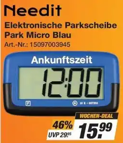 Expert Technomarkt Needit Elektronische Parkscheibe Park Micro Blau Angebot