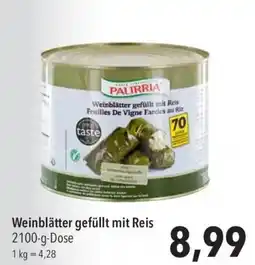 CITTI Markt PALIRRIA Weinblätter gefüllt mit Reis Angebot
