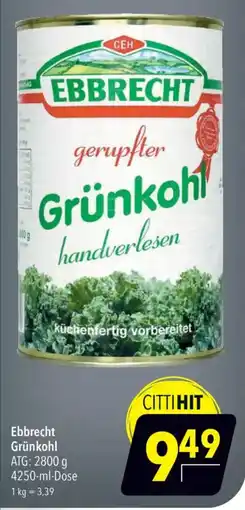 CITTI Markt Ebbrecht Grünkohl Angebot