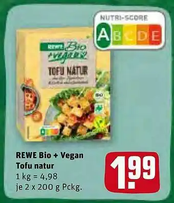 REWE Rewe Bio + Vegan Tofu Natur Angebot