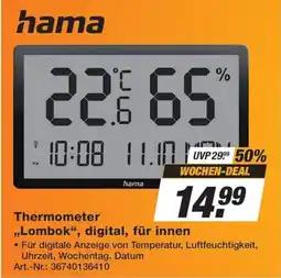 Expert Technomarkt hama Thermometer „Lombok“ Angebot