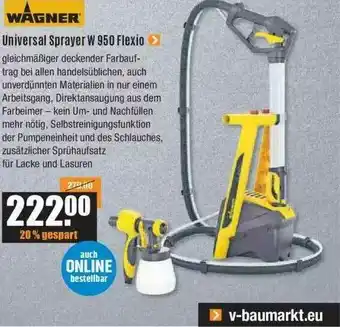 V Baumarkt Wagner Universal Sprayer W 950 Flexio Angebot