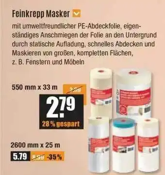 V Baumarkt Feinkrepp Masker Angebot