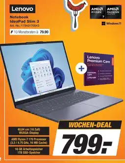 Expert Technomarkt Lenovo Notebook IdeaPad Slim 3 Angebot