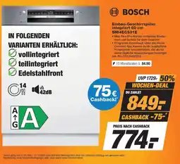 Expert Technomarkt BOSCH Einbau-Geschirrspüler integriert 60 cm Angebot
