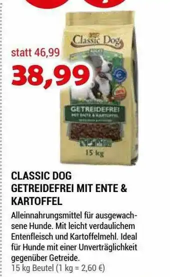 Zookauf Classic Dog Getreidefrei Mit Ente & Kartoffel Angebot