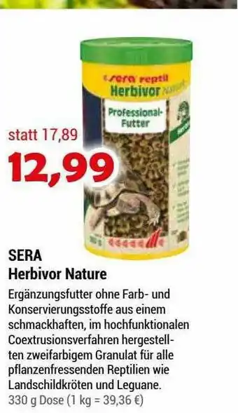 Zookauf Sera Herbivor Nature Angebot