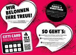 CITTI Markt CITTI CARD FRISCHE-BONUS Angebot