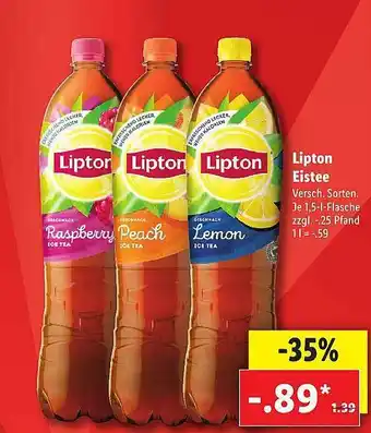 Lidl Lipton Eistee Angebot