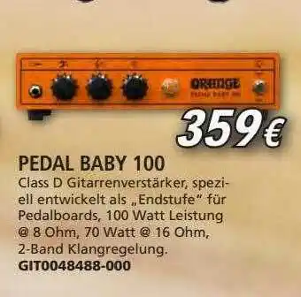 Music Store Pedal Baby 100 Orange Angebot