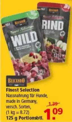 Multi Markt Belcando Finest Selection Nassnahrung für Hunde Angebot