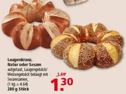 Multi Markt Laugenkranz, Natur oder Sesam Angebot