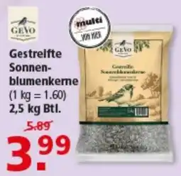 Multi Markt Gestreifte Sonnenblumenkerne GEVO Angebot