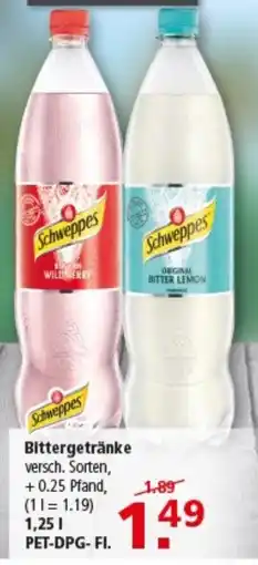 Multi Markt Schweppes Bittergetränke Angebot