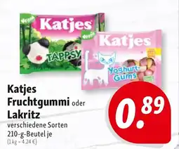 Nah & Frisch Katjes Fruchtgummi oder Lakritz Angebot