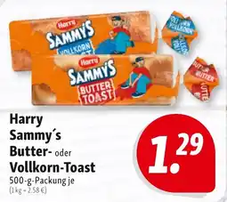 Nah & Frisch Harry Sammy's Butter- oder Vollkorn-Toast Angebot