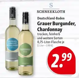 Nah & Frisch Schneekloth Grauer Burgunder, Chardonnay Angebot