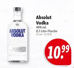 Nah & Frisch Absolut Vodka Angebot