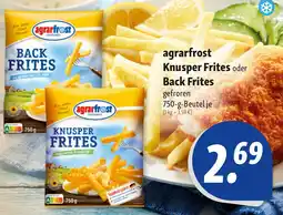 Nah & Frisch agrarfrost Knusper Frites oder Back Frites Angebot