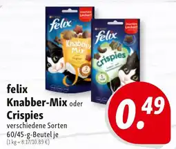 Nah & Frisch felix Knabber-Mix oder Crispies Angebot