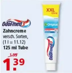 Multi Markt Oodolmed3 Zahncreme Angebot