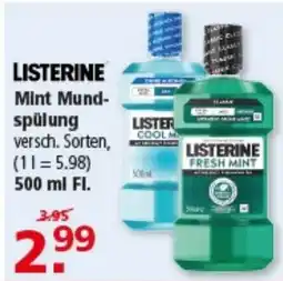 Multi Markt Listerine Mint Mundspülung Angebot